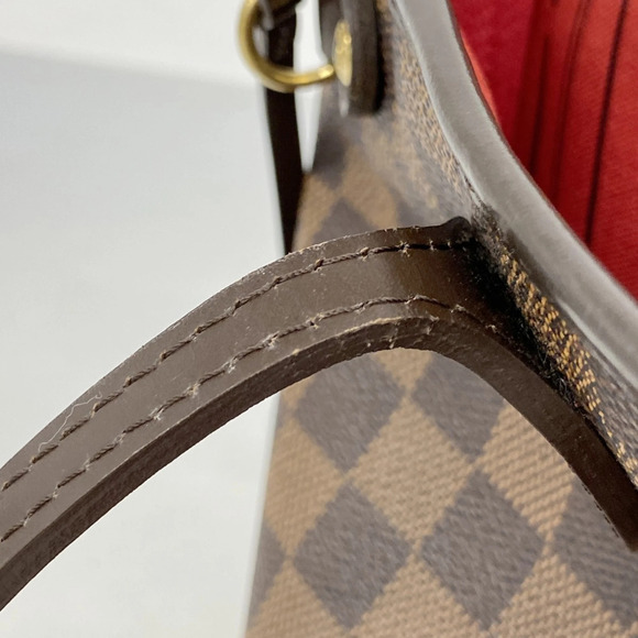 Authentic Louis Vuitton Damier Ebene Neverfull PM Tote Bag  LOUIS VUITTON Brown Damier Neverfull PM Tote Bag